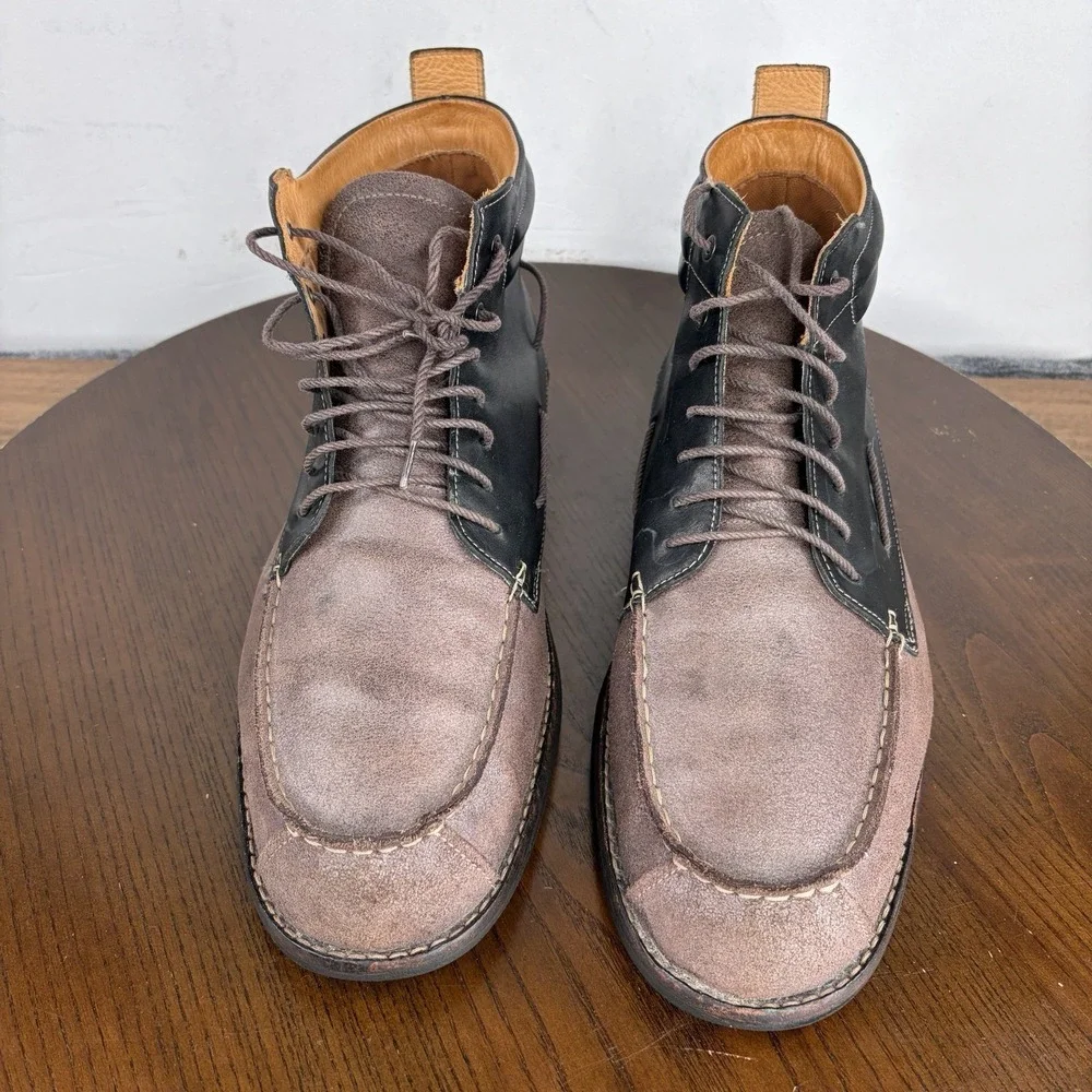 Timberland Boots Men's 12M Brown Leather Chukka Earthkeepers City Moc Toe 73173